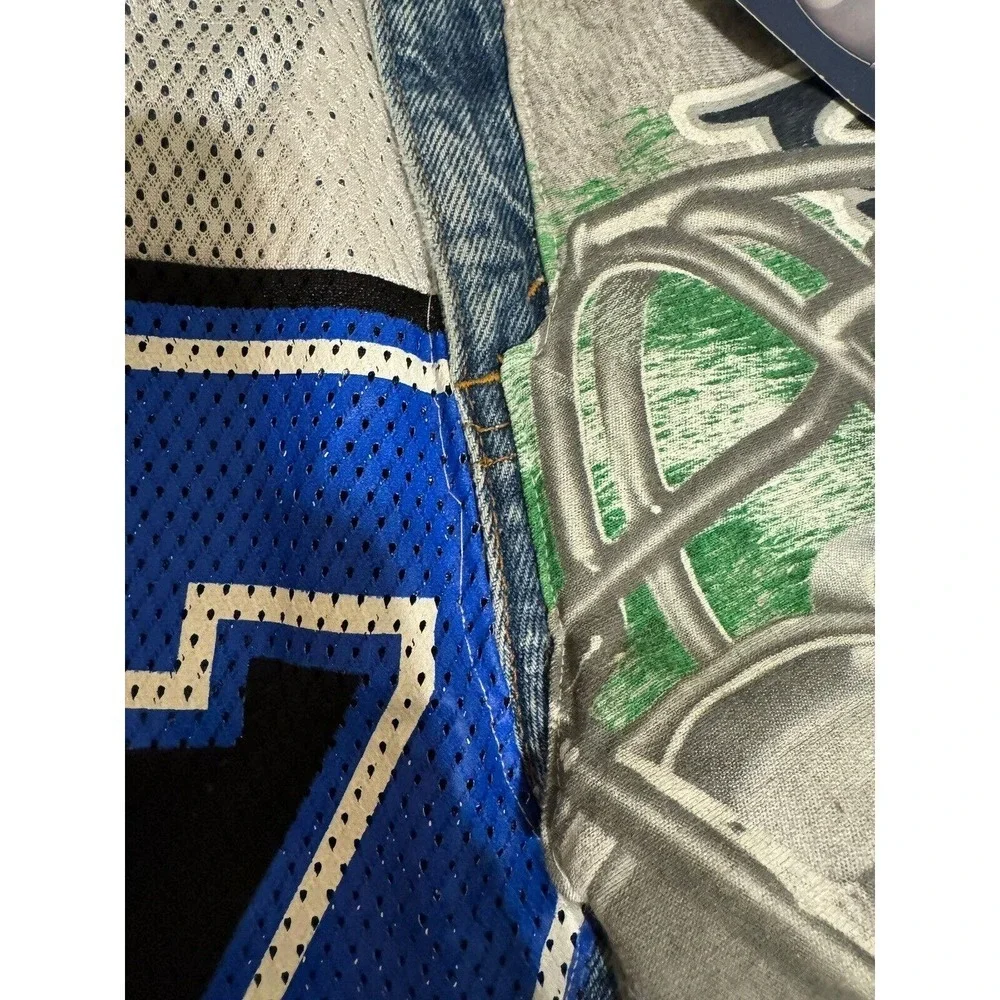 Vintage Dallas Cowboys Authentic DeepThree Levi's Jersey Patchwork Jeans NWT - Picture 6 of 13